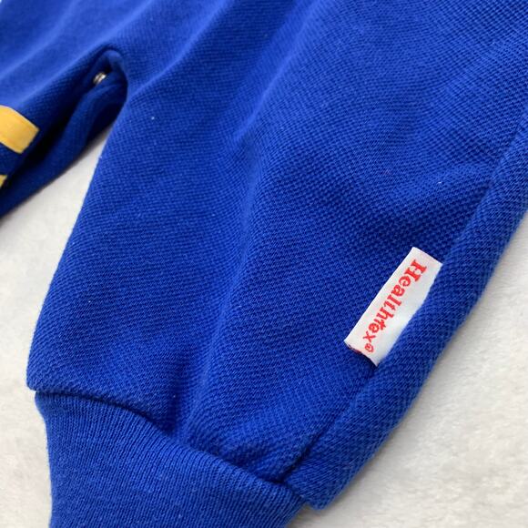 VTG HealthTex 6-9M Primary Colorblock Long Sleeve Pants One Piece Romper - Picture 7 of 9